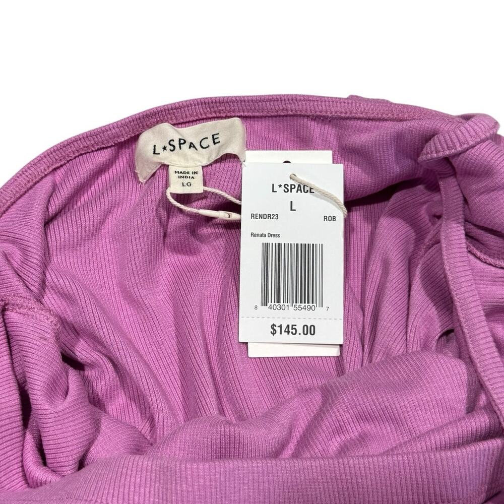 NWT! L*Space Ribbed Maxi Renata Dress in Rosebud - Size Large - Picture 9 of 9